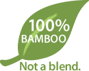 100% Bamboo - Not a blend.